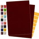 Burgundy Leather Repair Patch With Double-Sided Reinforcement Tape, 8 X 12 Inch Repair Pa