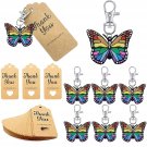 20 Sets Baby Shower Return Gifts For Guests, Butterfly Keychains + Thank You Kraft Tags F