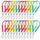 24 Pieces Mini Loop Scissors Colorful Grip Scissors Safety Kids Scissors 5.5In Adaptive S