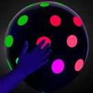 10 Pieces 18 Inch Large Neon Glow Balloons Neon Glow Latex Balloons Uv Blacklight Party B