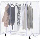 71"" L Clear Garment Rack Cover, Clothing Rack Covers, Adult Kids Clothes Protector With 2
