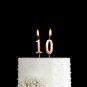 Happy 10Th Birthday Cake Topper, Rose Gold 10Th Birthday Cake Topper, Double Digits Cake 
