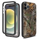 Designed For Iphone 13 Pro Max Case,Retro Camo Forest Dual Layer Rugged Bumper Shockproof