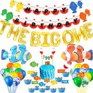 The Big One First Birthday Party Supplies The Big One Balloons Little Fisherman Banner Go