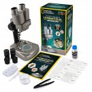 NATIONAL GEOGRAPHIC Dual LED Student Microscope - 50+ pc Science Kit with 10 Prepared Bio