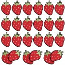 24 Pieces Strawberry Applique Patch Funny Iron On Patches Fruit Cute Jeans Patches Strawb