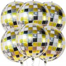 Big Disco Balloons For 70S Disco Party Decorations - Pack Of 6 | 22 Inch 360 Degree Round