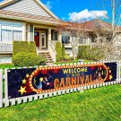 Big Welcome To The Carnival Banner - 120X20 Inch | Carnival Signs Decor For Carnival Them