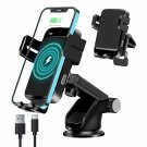Wireless Car Charger Mount For Iphone,15W Auto Clamping Wireless Charging Car Phone Holde