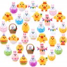 34 Pieces Easter Charms For Slime Chick Bunny Easter Charms Flatback Embellishments For H