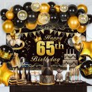 65Th Birthday Decorations For Women, 65Th Birthday Decorations For Men Supplies Kit, Happ
