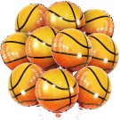 Big, 18 Inch Basketball Balloons Set - Pack Of 10 | Basketball Party Decorations | Basket