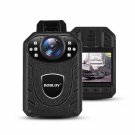 BOBLOV KJ21 Body Camera, 1296P Body Wearable Camera Support Memory Expand Max 128G 8-10Ho