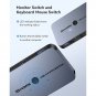 Kvm Switch, Aluminum Kvm Switch Hdmi,Usb Switch For 2 Computers Sharing Mouse Keyboard Printer To 