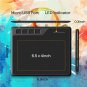 S620 6.5 X 4 Inches Graphics Tablet With 8192 Passive Pen 4 Express Keys For Digital Drawing & Osu