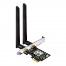 Wifi 6E Ax5400 Pcie Wifi Card Ax210, Bluetooth 5.2, Wpa3, 802.11Axe Tri Band Wireless Adapter With