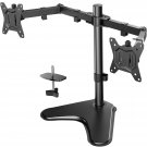 HUANUO Dual Monitor Stand, Monitor Stands for 2 Monitors Desk Mount for 13 to 32 inches Computer S
