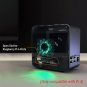 Raspberry Pi 4 Case, Aluminum Mini Tower Case With Cooling Fan And Color Changing Ambient Light (M