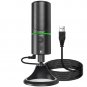 Usb Microphone, Condenser Gaming Mic For Mac/Windows/Desktop/Laptop, Plug & Play, Headphone Jack, 