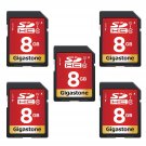 8Gb 5-Pack Sd Card Uhs-I U1 Class 10 Sdhc Memory Card Full Hd Video Canon Nikon Sony Pentax Kodak