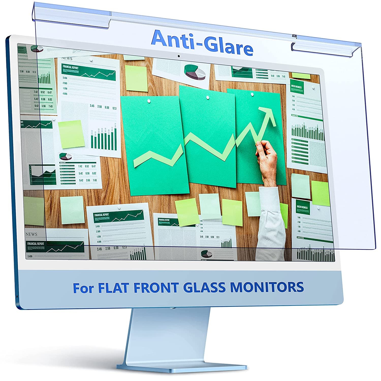 Universal Anti-Glare Blue Light Blocking Screen Protector Panel For 26, 27 Inch Diagonal Led Pc Mo