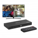 Hdmi Multiviewer Switch 4X1, Hdmi Quad Multi-Viewer Seamless Switcher 4 In 1 Out With Loop, Audio 