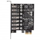 Pcie To Usb 3.2 7 Port Expansion Card, Pci Express Usb Add In Card, Internal Usb 3.2 7 Port Front 