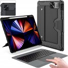 Ipad Pro 12.9 Case With Keyboard, Keyboard Case For Ipad Pro 6Th/3Rd/4Th/5Th Generation With Slide