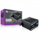 Cooler Master G800 Gold Power Supply, 800W 80+ Gold Efficiency, Intel ATX Version 2.52, Fixed Flat