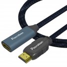 Pacorban Extension Cable (6Ft 2Pack) 8K Hdmi 2.1 Male To Female Hdmi Cable Ultra High Speed 8K 60H