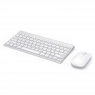 Small Wireless Keyboard Mouse Combo, seenda Ultra Thin Compact Rechargeable Wireless Keyboard with