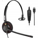 Usb C Headset Type C Headset, Wired Computer Headset With Noise Cancelling Mic- Connect To Your Pc