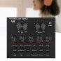 V8 Sound Card External Voice Changer Live Sound Card 6 Modes 18 Sound Effects Dj Audio Mixer Bluet
