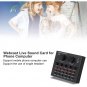 V8 Sound Card External Voice Changer Live Sound Card 6 Modes 18 Sound Effects Dj Audio Mixer Bluet