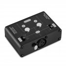 2 Way Xlr Balanced Stereo Audio Switcher Passive A/B Mini Switch Box Mixer Sound Splitter (Kn102, 