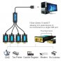 4 Port Professional Ftdi Chip Usb To Serial Rs232 Db9 Adapter Converter Serial Cable 9-Pin Male To