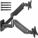 Monitor Wall Mount Bracket For 13-27"" Screens Up To 17.6 Lbs, Fully Adjustable Gas Spring Monitor 