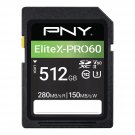 512Gb Elitex-Pro60 Uhs-Ii Sdxc Memory Card - 280Mb/S Read, U3, V60, 4K Uhd, Full Hd, Uhs-Ii For Pr