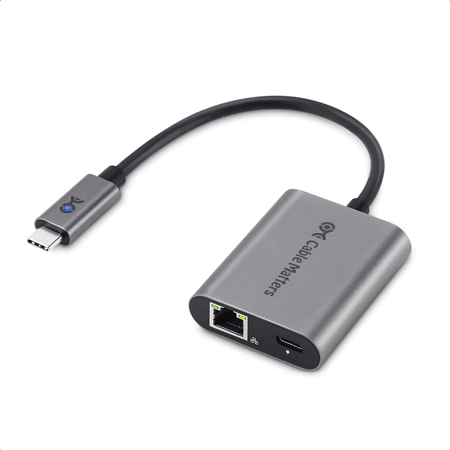 Cable Matters USB C to 2.5 Gigabit Adapter with Charging 100W