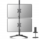 Dual Led Lcd Monitor Stand Up Free-Standing Desk Mount For 2 / Two Screens Up To 27 Inch Extra Tal