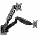 Dual 17""-32"" Monitor Wall Mount Fits Two 19.8 Lbs Flat/Curved Computer Monitor Full Motion Height 