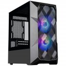 Cooler Master TD300 Mesh Micro-ATX Tower with Polygonal Mesh Front ana Removable Top Panel, ARGB/P
