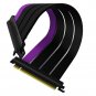 Cooler Master Riser Cable PCIe 4.0 x16-200mm, Black/Purple, connectors - PCIe X 16, Plug to PCIe X