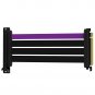 Cooler Master Riser Cable PCIe 4.0 x16-200mm, Black/Purple, connectors - PCIe X 16, Plug to PCIe X