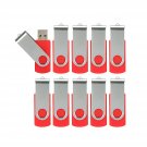 10Pcs 4Gb Usb Flash Drives Usb 2.0 Thumb Drive Bulk Pack Swivel Memory Stick 4 Gb Fold Storage Jum