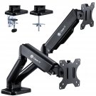 GearIT Dual Monitor Mount (Up to 32 Inch, 19.8 lbs) Desk Stand Mount for LCD LED Monitor, Fully Ad