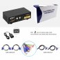Hdmi Vga Kvm Switch Dual Monitor 2 Port Extended Display 922Hv, Black, Model:-922Hv