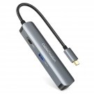 USB C Hub, CableCreation USB-C Hub Multiport Adapter 5-in-1 with HDMI 4K, 2 USB 3.0, SD / Micro SD