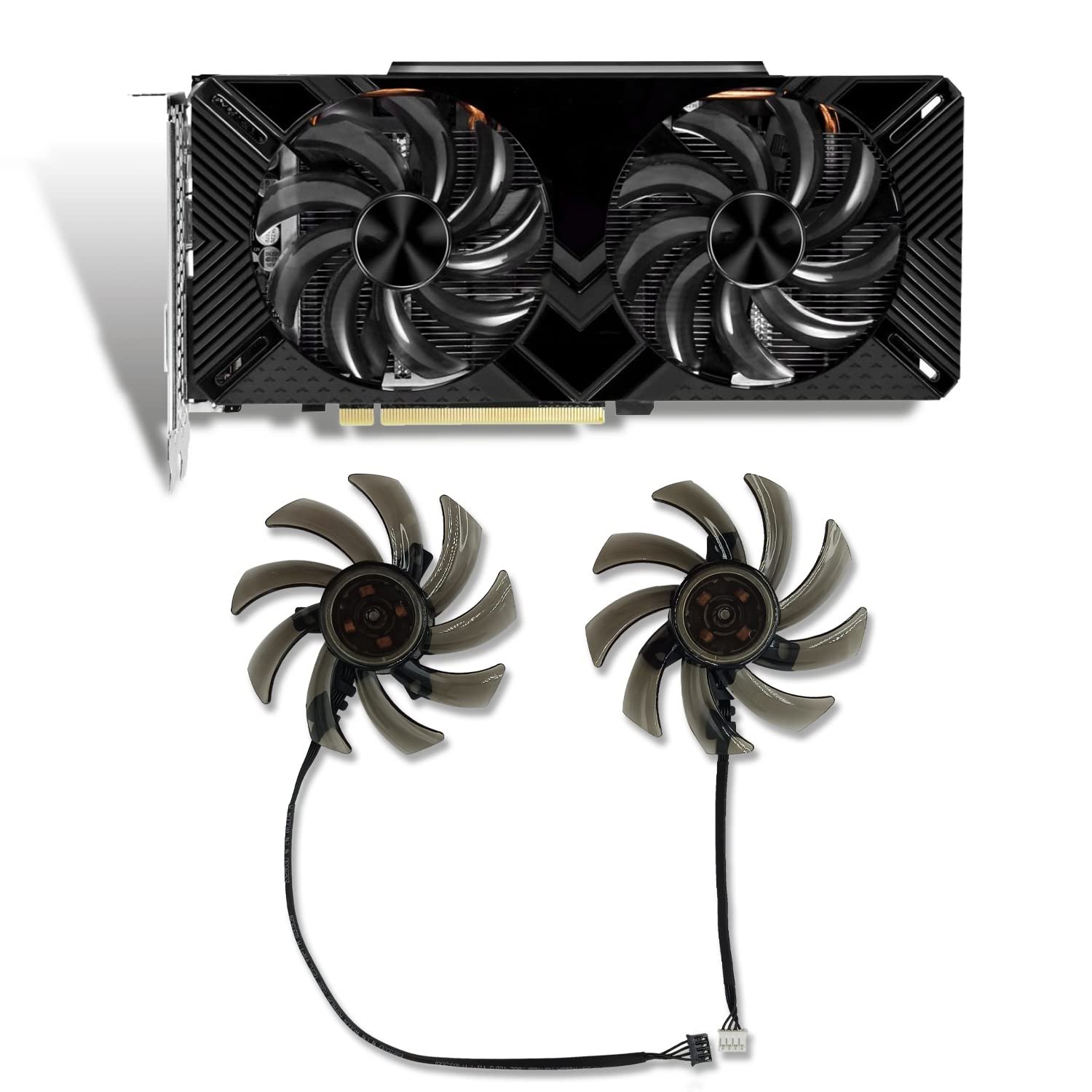 85Mm Graphics Card Fan Ga91S2U 4Pin Gpu Card Cooler Fan For Pny Palit Gtx 1660 1660Ti Rtx 2060 Sup
