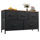 Dresser For Bedroom With 5 Drawers, Wide Chest Of Drawers, Fabric Dresser, Storage Organizer Unit 